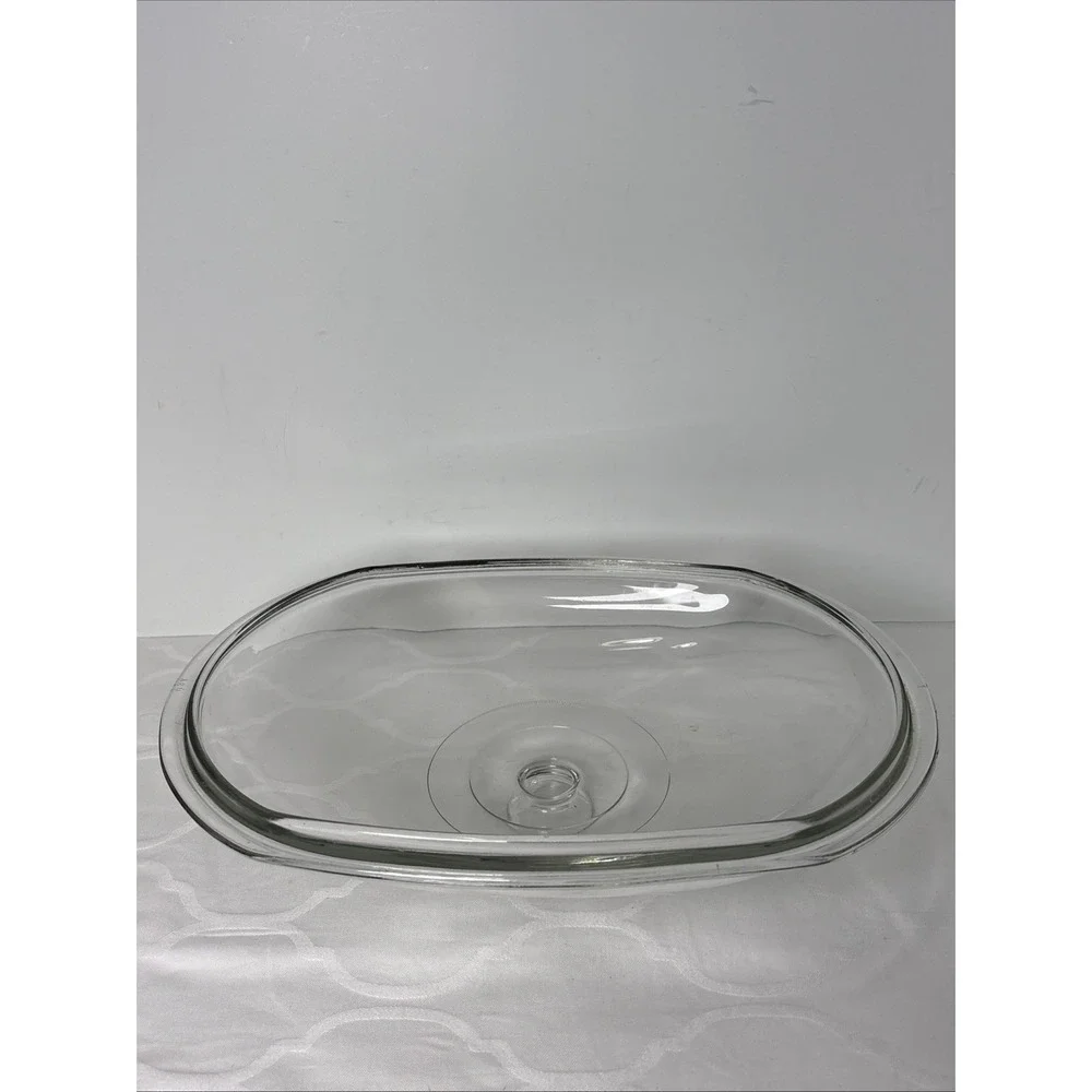 Original Rival Crock Pot Oval Glass Cover Lid Only  3860 3745 3755 3756 Chipped